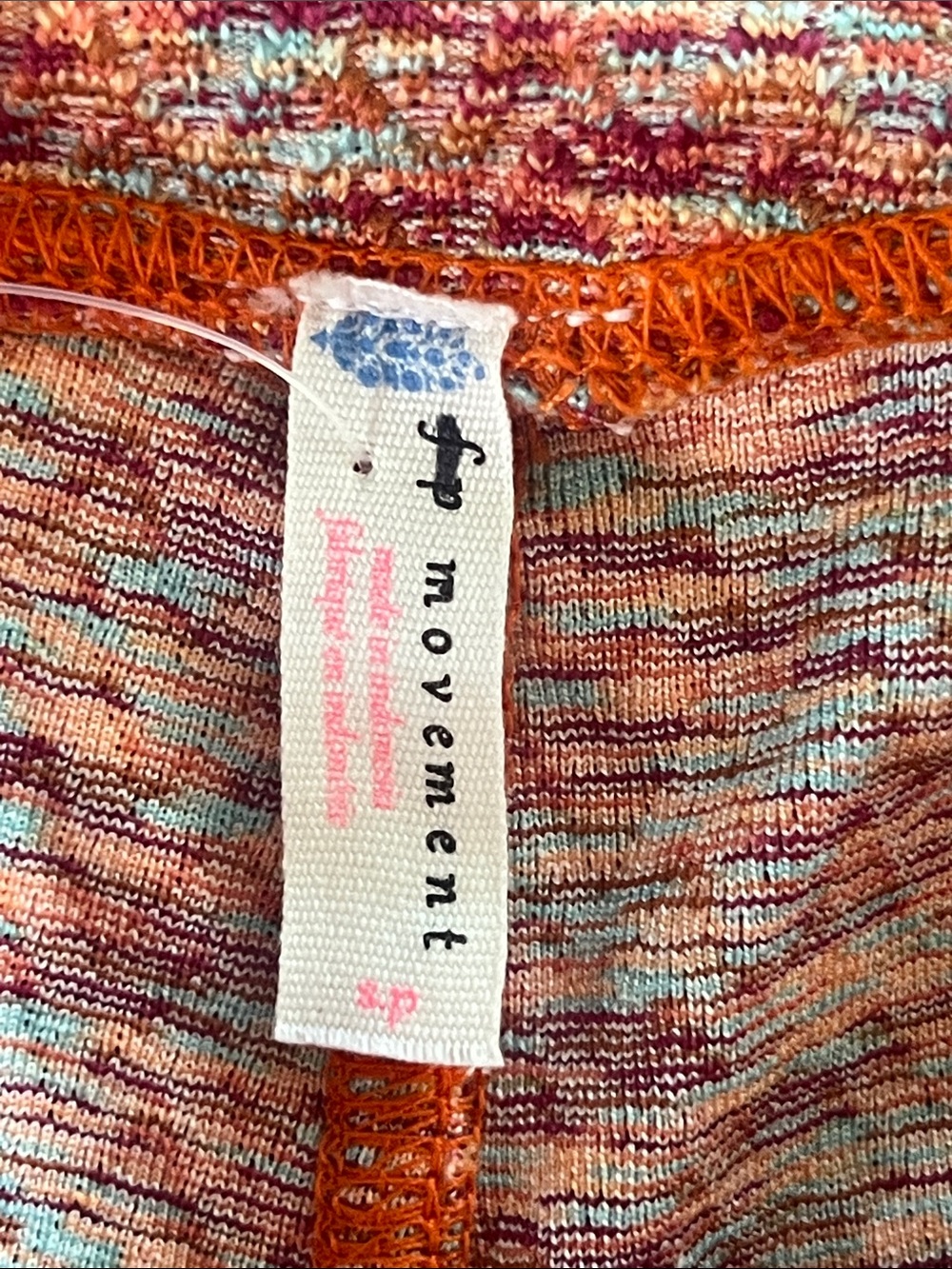 🆕 Free People Movement On it Flare Leggings Coral Pink Small Boho - Picture 13 of 16